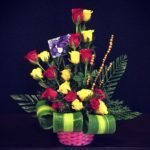 red_yellow-roses-arrangement
