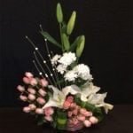 Pink_Roses_lilies_chrysantumums_arrangement